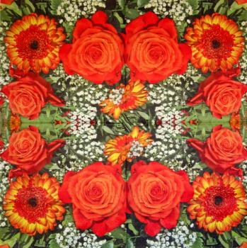 522 Rosen - 3-lagig (rot) - ti-flair